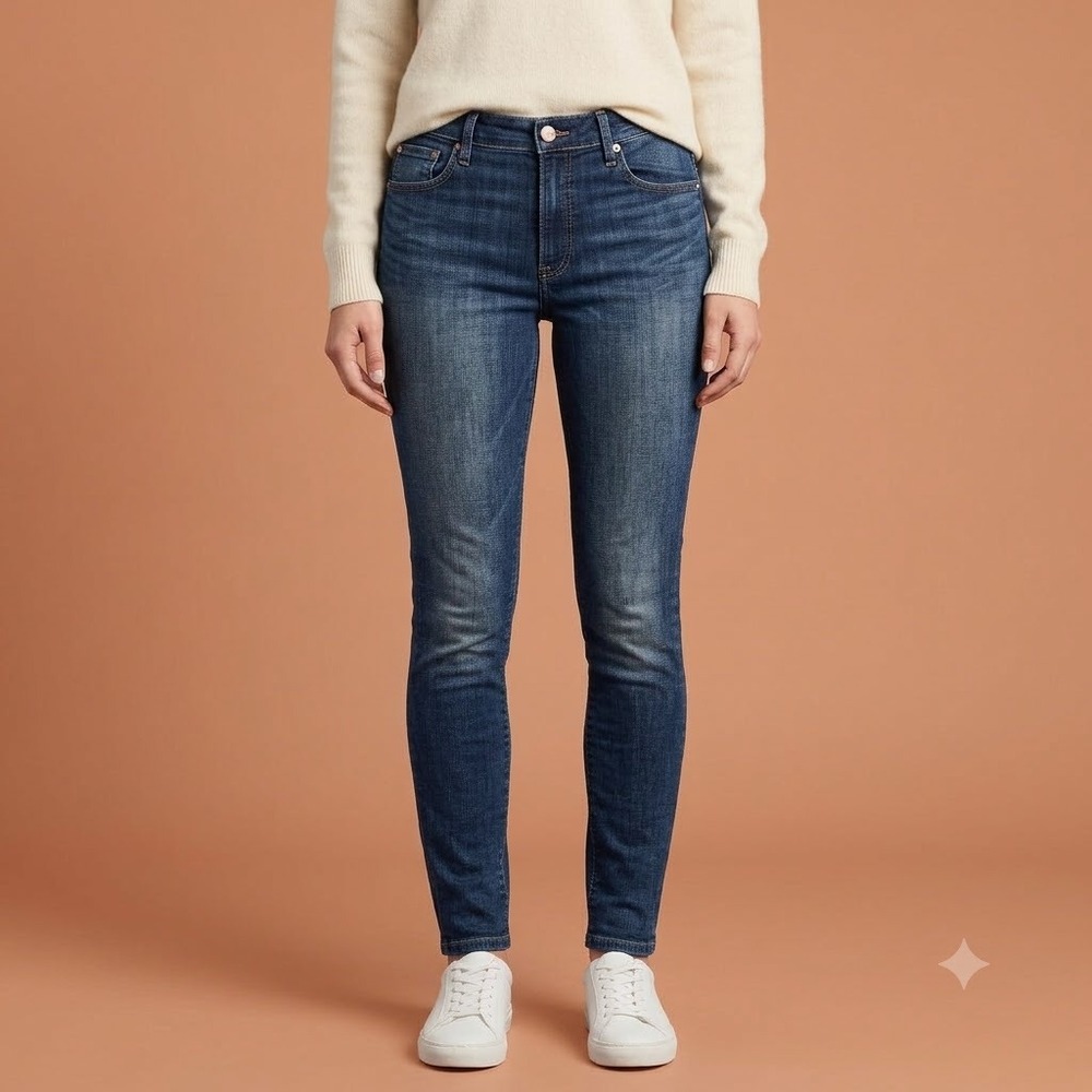 ABLE The Clarissa High Rise Skinny Jeans Women's 29 Blue Denim Stretch EUC